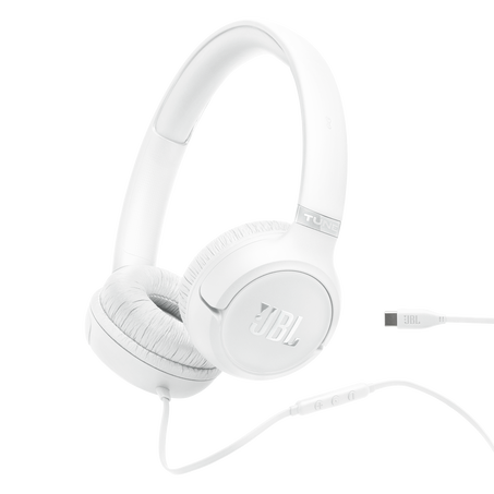 JBL Audífonos Tune 530C Alámbricos USB-C Blanco, JBLT530CWHTAM