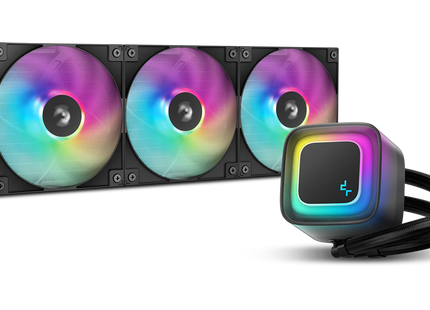 Enfriamiento Líquido RGB DeepCool LE360 V2 | AIO 360 mm | Triple Ventilador ARGB | Soporte AM5/AM4 y LGA1700+