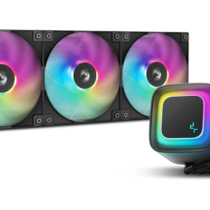 Enfriamiento Líquido RGB DeepCool LE360 V2 | AIO 360 mm | Triple Ventilador ARGB | Soporte AM5/AM4 y LGA1700+