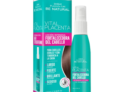 Loción Fortalecedora Vital Placenta 100 ml | Placent Life | Fortalece, estimula el crecimiento y previene la caída con proteína vegetal