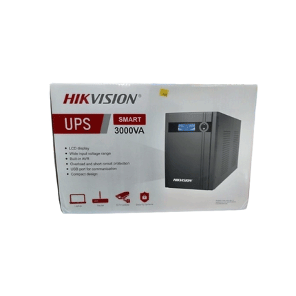 UPS Hikvision DS-UPS3000-X | 3000VA / 2400W | Doble Conversión Online | Torre