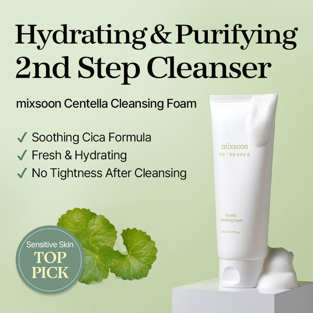 Mixsoon Espuma Limpiadora de Centella 150ml - textura del producto