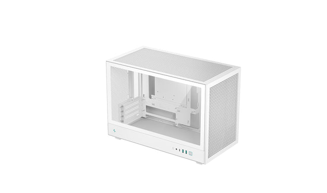 Case DeepCool CH260 WH | Mini Tower Micro-ATX | Vidrio Lateral | Sin Ventilación Incluida