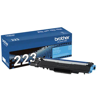 Tóner Brother TN223C cian original vista frontal de la caja