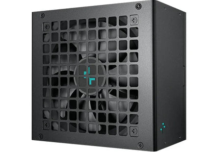 Fuente de poder DeepCool PL650D 650W vista frontal con logo y etiqueta 80 PLUS Bronze