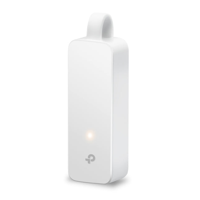 Puerto Ethernet RJ-45 del adaptador TP-Link UE300C para conexión de red