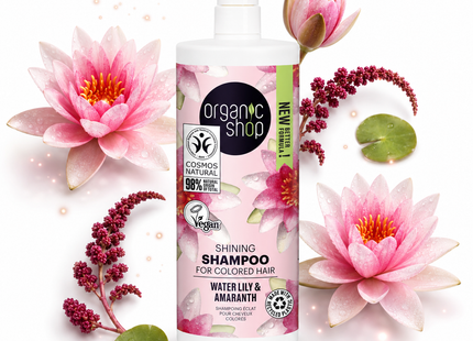 Organic Shop Shampoo brillo cabello teñido 1L