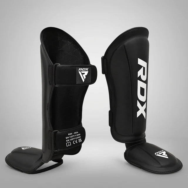 RDX Espinilleras con Empeine Negro/Blanco, T1