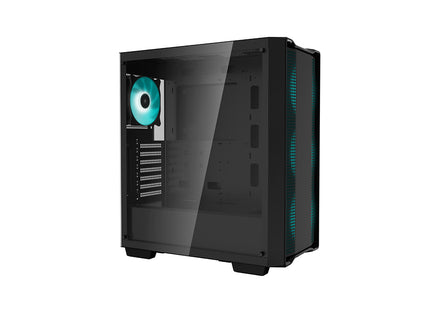 Case Gaming Deepcool CC560 ARGB | Media Torre | 4 Ventiladores ARGB | Vidrio Templado Lateral | Negro