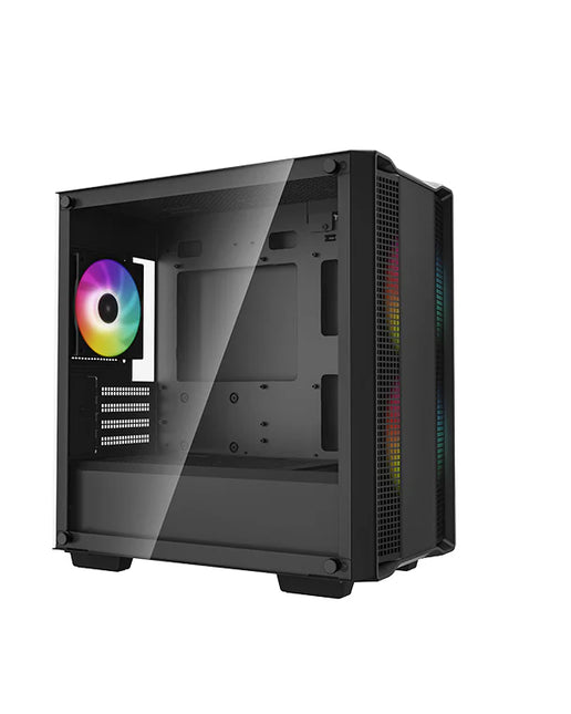 Case Gaming RGB DeepCool CC360 Mini Tower R-CC360| 3 Ventiladores de 140 mm | Vidrio Lateral | Malla Frontal