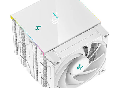 Abanico DeepCool AK620 WH | 120mm FDB | Doble Ventilador | CPU Silencioso | Blanco