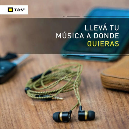 Audífono Thonet & Vander Klein | Alámbrico | Conector 3.5 mm | Sonido Estéreo