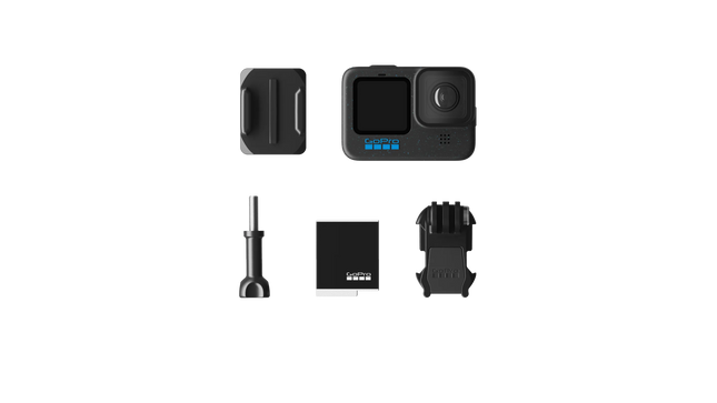 Cámara de acción GoPro HERO12 Black vista trasera con pantalla táctil