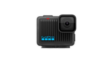 GoPro HERO cámara 4K vista frontal con logo marca