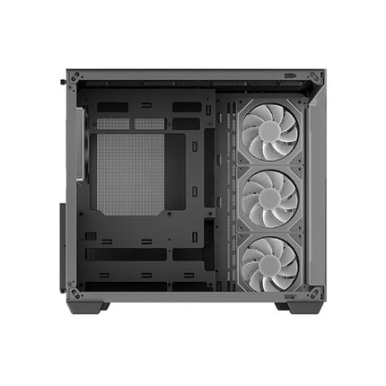 Case DeepCool CG580 AF BK R-CG580-BKADA4-G-1 | Torre Media | Plástico y Acero | 3 Ventiladores Laterales | 1 Ventilador Trasero | Negro