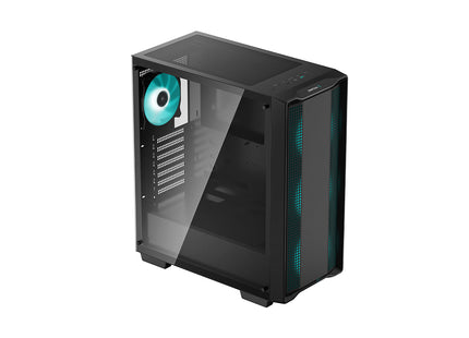 Case Gaming Deepcool CC560 ARGB | Media Torre | 4 Ventiladores ARGB | Vidrio Templado Lateral | Negro