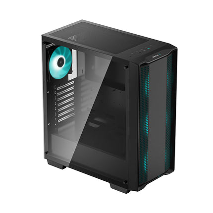 Case Gaming Deepcool CC560 ARGB | Media Torre | 4 Ventiladores ARGB | Vidrio Templado Lateral | Negro