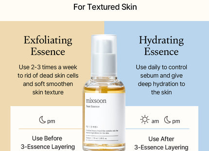 Mixsoon Bean Essence 50ml - aplicación en piel