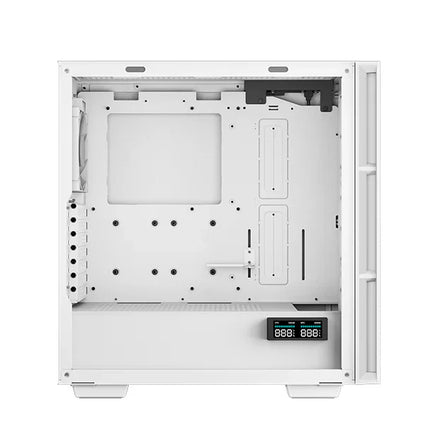 Case Gaming DeepCool CH560 Digital WH R-CH560-WHAPE4D-G1 | Media Torre | Vidrio Templado | 3 Ventiladores ARGB 140mm | Pantalla Digital Doble | Blanco