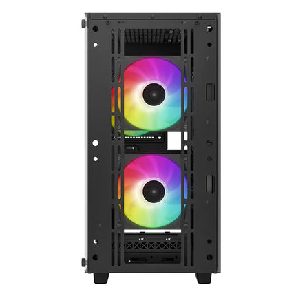 Case Gaming RGB DeepCool CC360 Mini Tower R-CC360| 3 Ventiladores de 140 mm | Vidrio Lateral | Malla Frontal