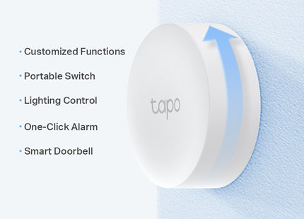 Regulador inteligente Tapo S200B vista posterior con batería