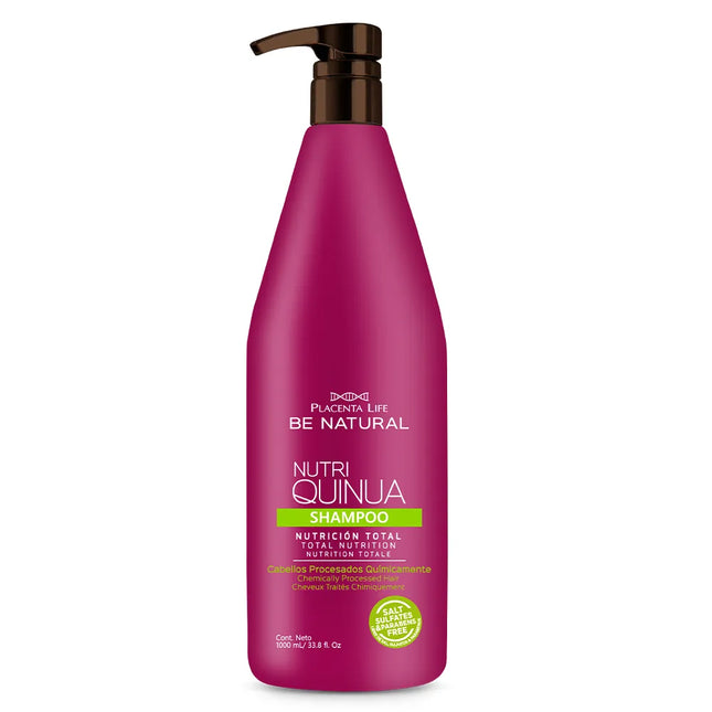 Shampoo Nutritivo Quinua Placent Life | 1000ml | Nutrición intensiva para cabello debilitado y sin vida