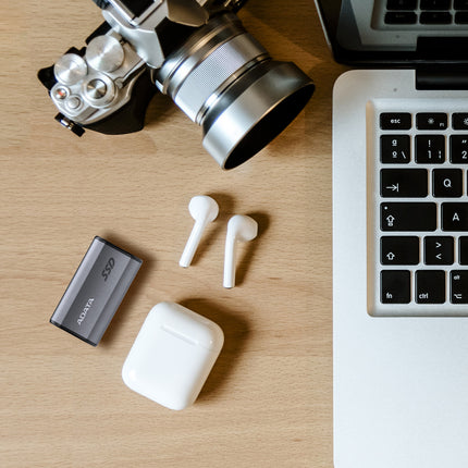 Disco Duro Externo SSD ADATA Elite SE880 | 4TB | USB 3.2 Gen 2x2 | Compacto | Gris