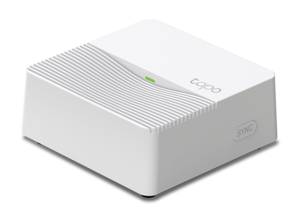 Hub inteligente TP-Link Tapo H200 vista frontal con pantalla LED
