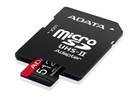 Memoria MicroSDXC ADATA High Endurance | 512GB | Clase 10 | UHS-I U3 | V30 | A2 | 100/85 MB/s | Con Adaptador SD