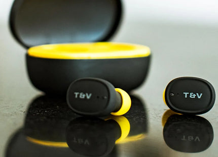 Controles táctiles de audífonos Bluetooth Thonet & Vander Bohne detalle close-up