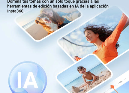 Insta360 Estabilizador con Rastreador IA Gris, Flow 2
