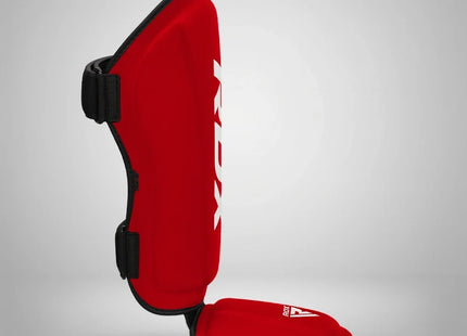 RDX Espinilleras con Empeine Rojo/Blanco, T1