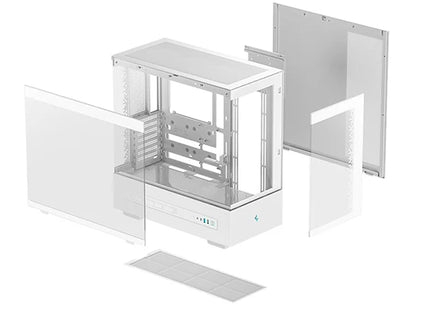 Case DeepCool CH690 Digital WH | Mid Tower ATX | Vidrio Lateral | Sin Ventilación Incluida