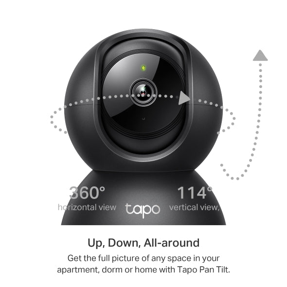TP-Link Cámara de Seguridad Wi-Fi 2K 360° IA, Tapo C211