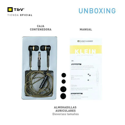 Audífono Thonet & Vander Klein | Alámbrico | Conector 3.5 mm | Sonido Estéreo