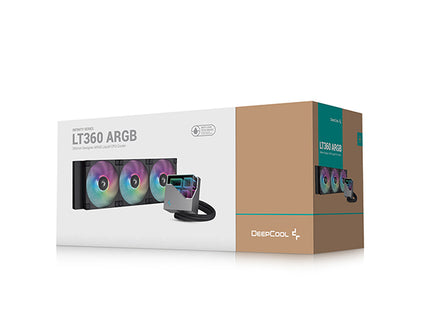 Enfriamiento Líquido DeepCool LT360 ARGB | 360mm | Triple Ventilador | Compatibilidad Universal