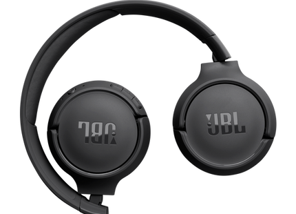Vista trasera auriculares JBL Tune 520BT con logo de marca