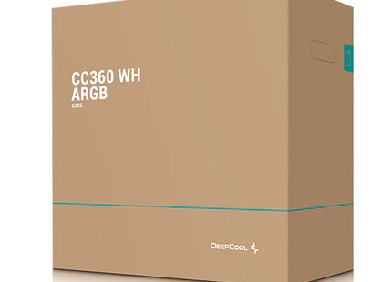 Case Gaming RGB DeepCool CC360 Mini Tower R-CC360-WHAPM3-G1 | 3 Ventiladores de 140 mm | Vidrio Lateral | Malla Frontal