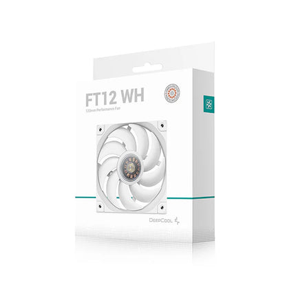 Abanico DeepCool FT12 WH 120mm PWM R-FT12-WHWPN3-G | 120mm | PWM | 4 Pines | Blanco
