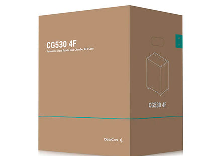 Case DeepCool CG530 4F BK R-CG530-BKADA4-G-1 | Torre Media | Plástico y Acero | 3 Ventiladores Laterales | 1 Ventilador Trasero | Negro