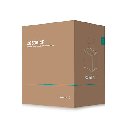 Case DeepCool CG530 4F BK R-CG530-BKADA4-G-1 | Torre Media | Plástico y Acero | 3 Ventiladores Laterales | 1 Ventilador Trasero | Negro