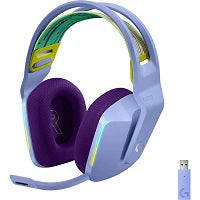 Auriculares gaming Logitech G733 LIGHTSPEED inalámbricos color lila con iluminación RGB