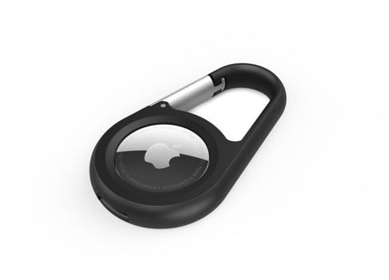 Estuche protector Belkin negro para Apple AirTag con mosquetón incluido