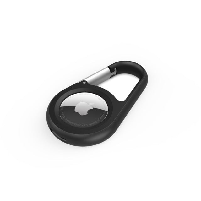 Estuche protector Belkin negro para Apple AirTag con mosquetón incluido