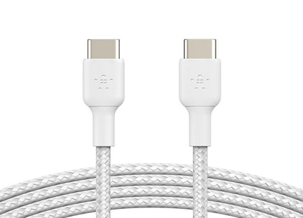 Belkin BoostCharge - Cable USB - 24 pin USB-C (M) a 24 pin USB-C (M) - 1 m - blanco