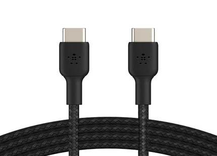Cable USB-C a USB-C Belkin BoostCharge negro de 1 metro vista frontal