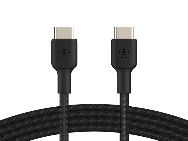Cable USB-C a USB-C Belkin BoostCharge negro de 1 metro vista frontal