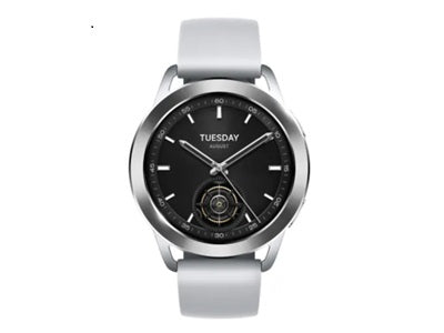 Xiaomi Watch S3 - Smart watch - Marco metálico bisel de acero inoxidable y correa de fluoroelastómero Pantalla AMOLED – Diseño circular de 1.43- 150+ modos deportivos  Autonomía de hasta 15 días (uso típico -Aluminum silver