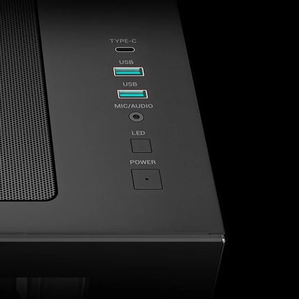 Case DeepCool CG530 4F BK R-CG530-BKADA4-G-1 | Torre Media | Plástico y Acero | 3 Ventiladores Laterales | 1 Ventilador Trasero | Negro