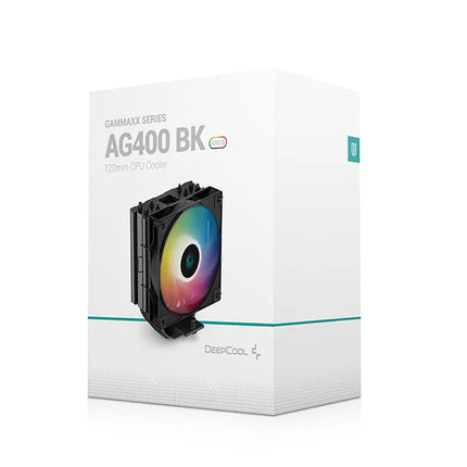 Abanico Deepcool AG400 BK ARGB 120mm | Simple para CPU | Negro